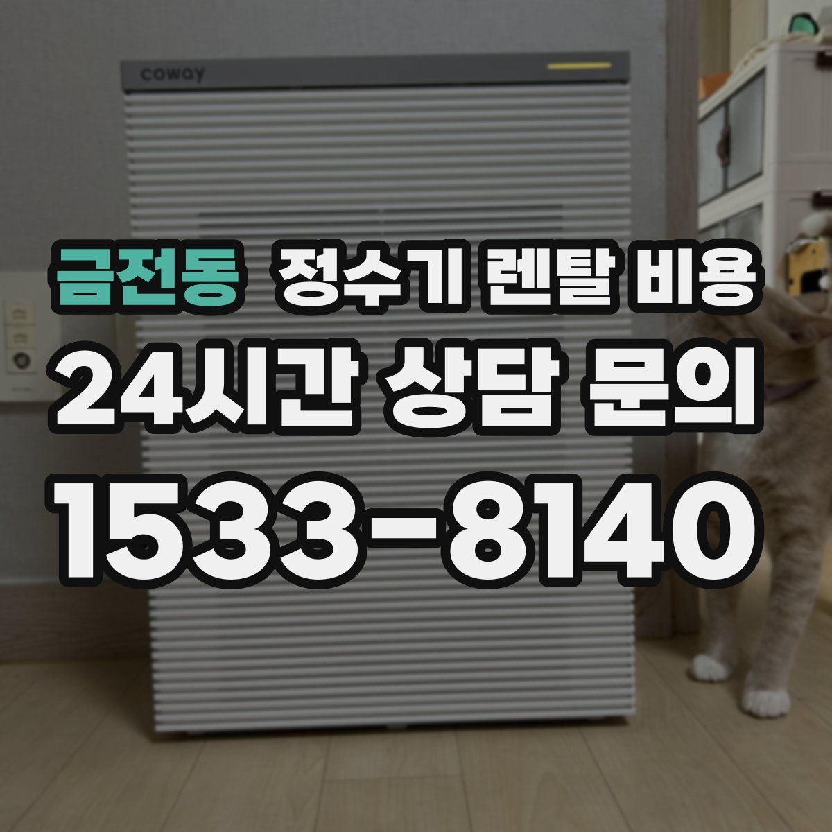 금전동 정수기 렌탈 비용