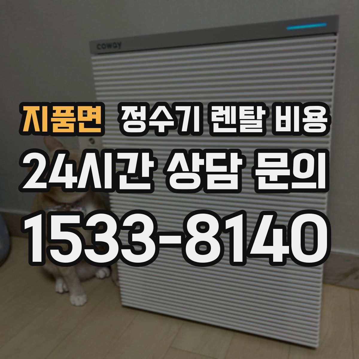 지품면 정수기 렌탈 비용