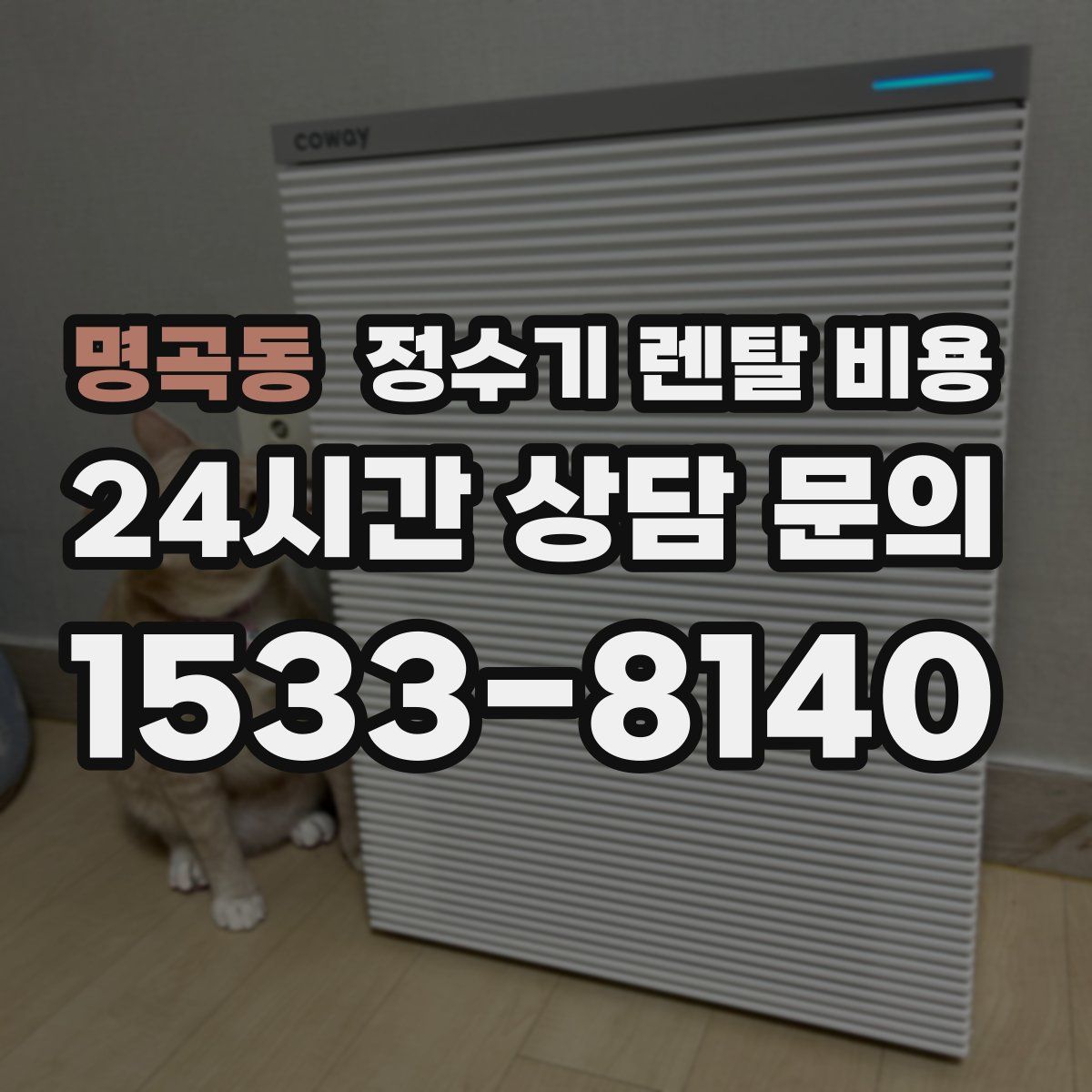 명곡동 정수기 렌탈 비용