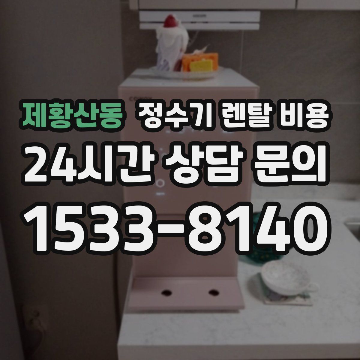 제황산동 정수기 렌탈 비용