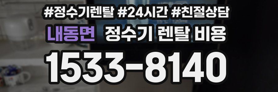 내동면 정수기 렌탈 비용