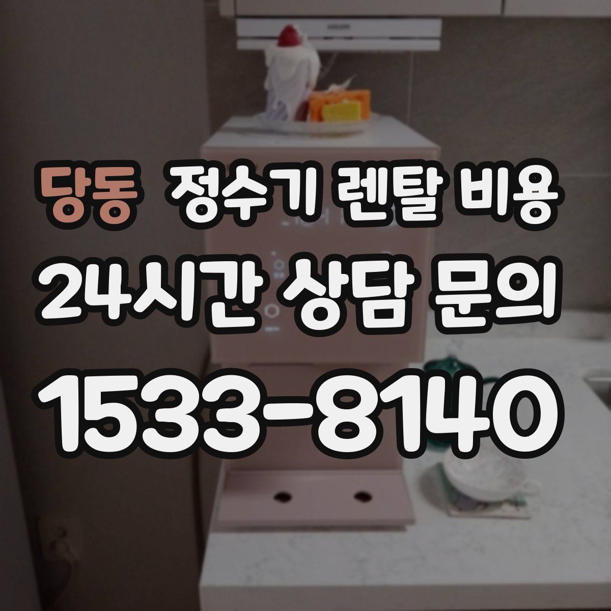 당동 정수기 렌탈 비용