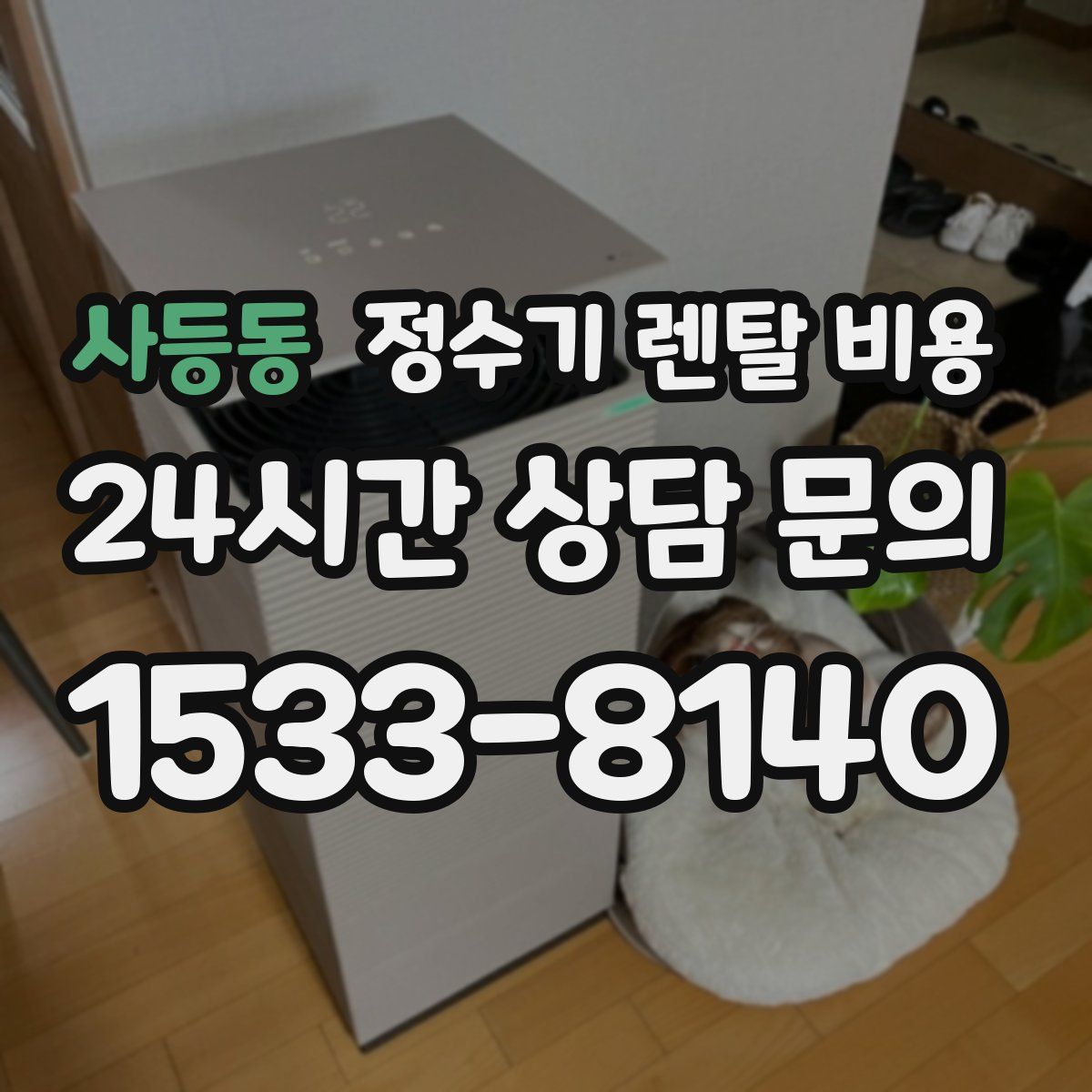 사등동 정수기 렌탈 비용