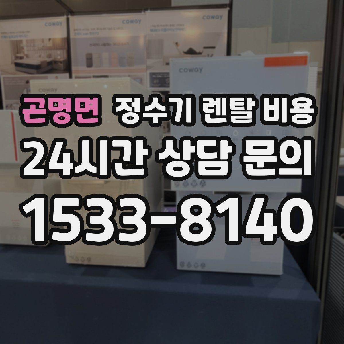 곤명면 정수기 렌탈 비용 싱크대 위 설치형과 스탠드형 비교
