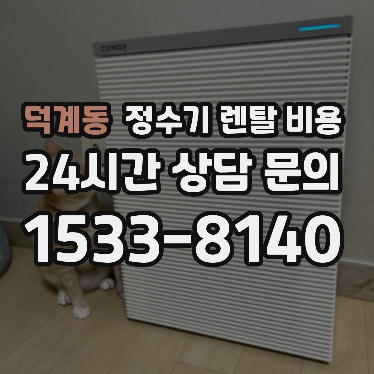 덕계동 정수기 렌탈 비용 설치 위치에 따라 달라지는 만족도