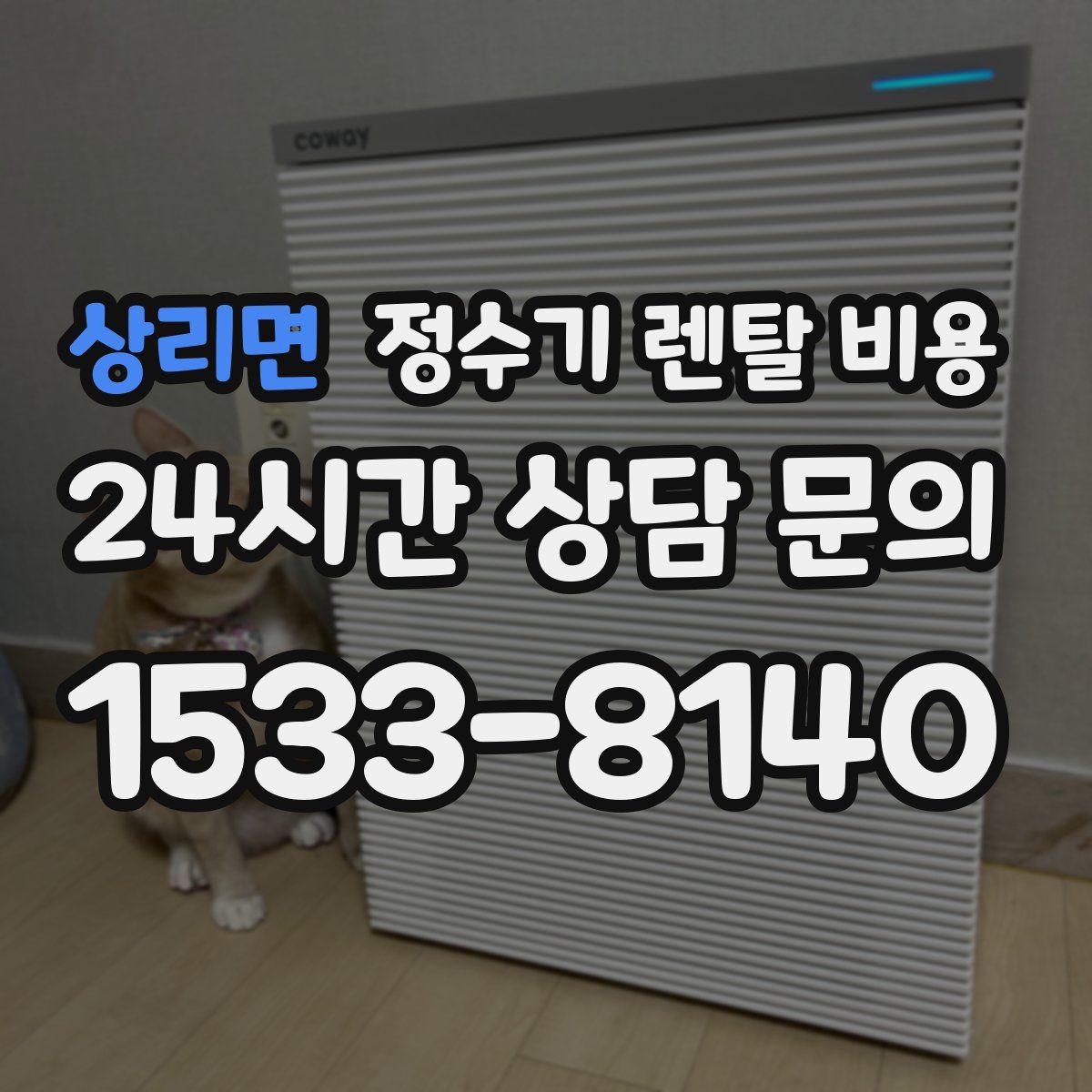 상리면 정수기 렌탈 비용