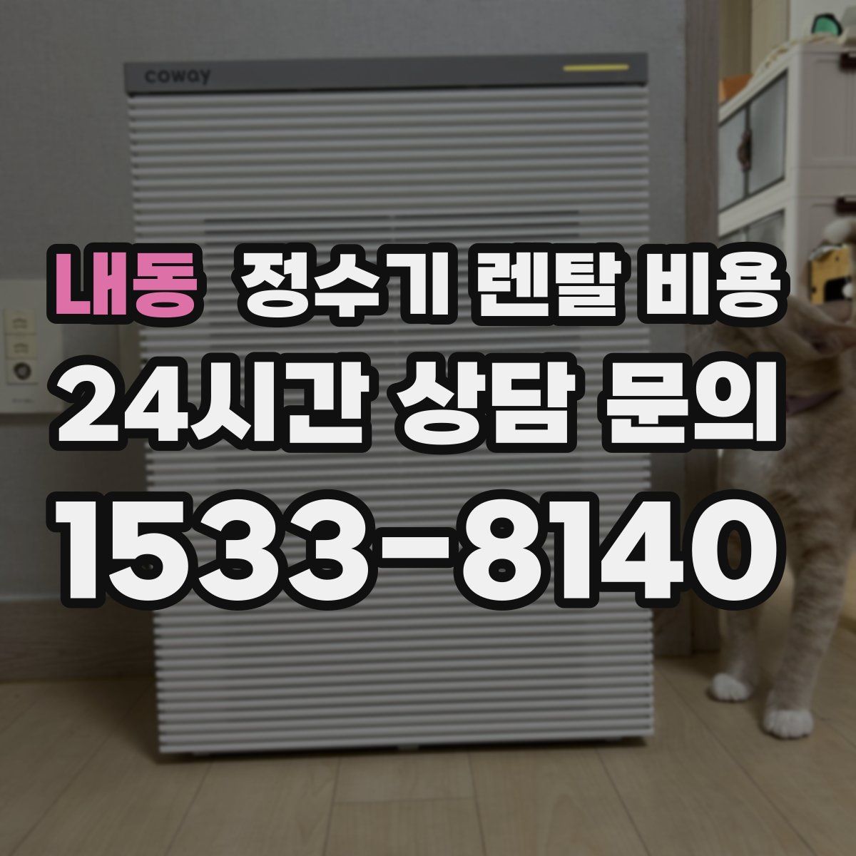 내동 정수기 렌탈 비용