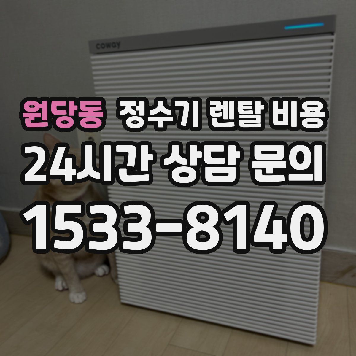 원당동 정수기 렌탈 비용