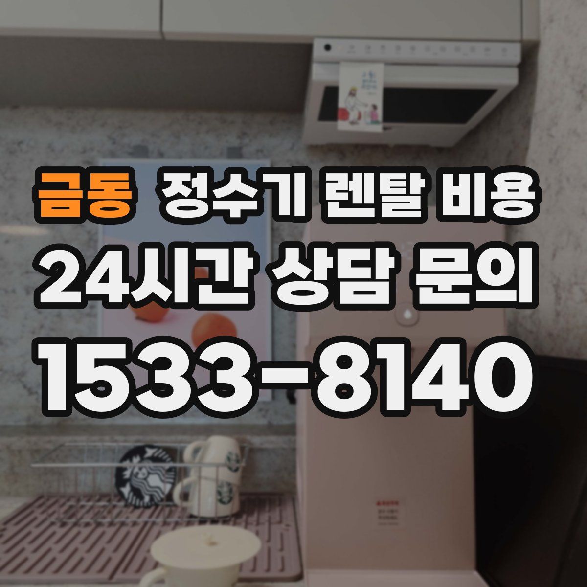 금동 정수기 렌탈 비용