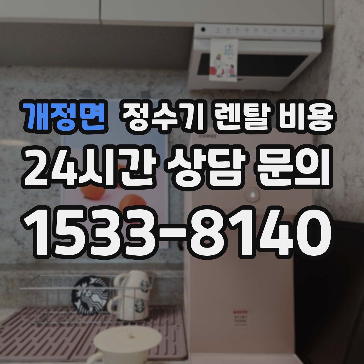 개정면 정수기 렌탈 비용