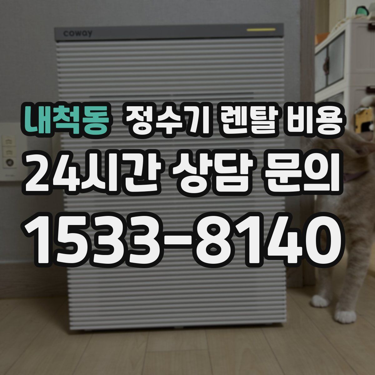 내척동 정수기 렌탈 비용