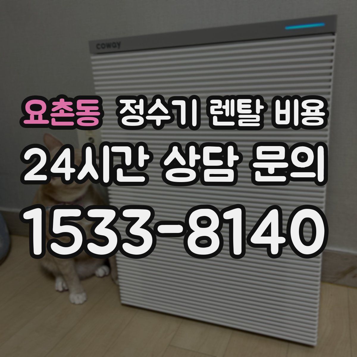 요촌동 정수기 렌탈 비용