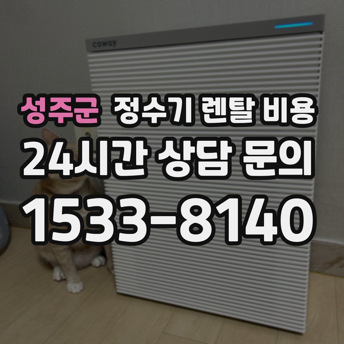 성주군 정수기 렌탈 비용