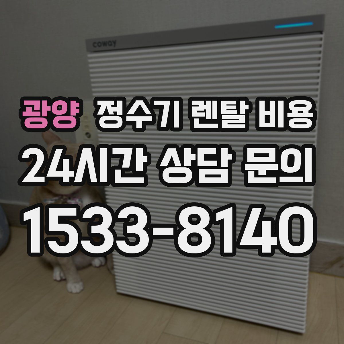 광양 정수기 렌탈 비용