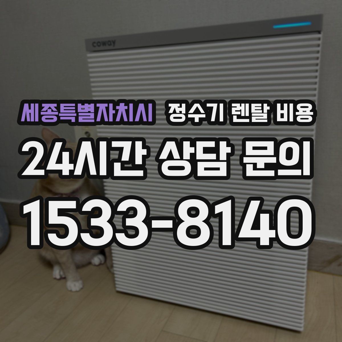 세종특별자치시 정수기 렌탈 비용 방문관리형과 셀프관리형 비교 정리