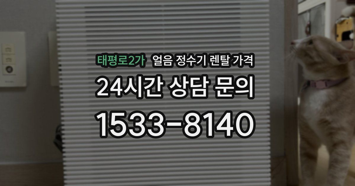 태평로2가 얼음 정수기 렌탈 가격