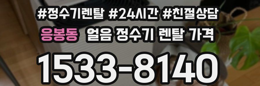 응봉동 얼음 정수기 렌탈 가격