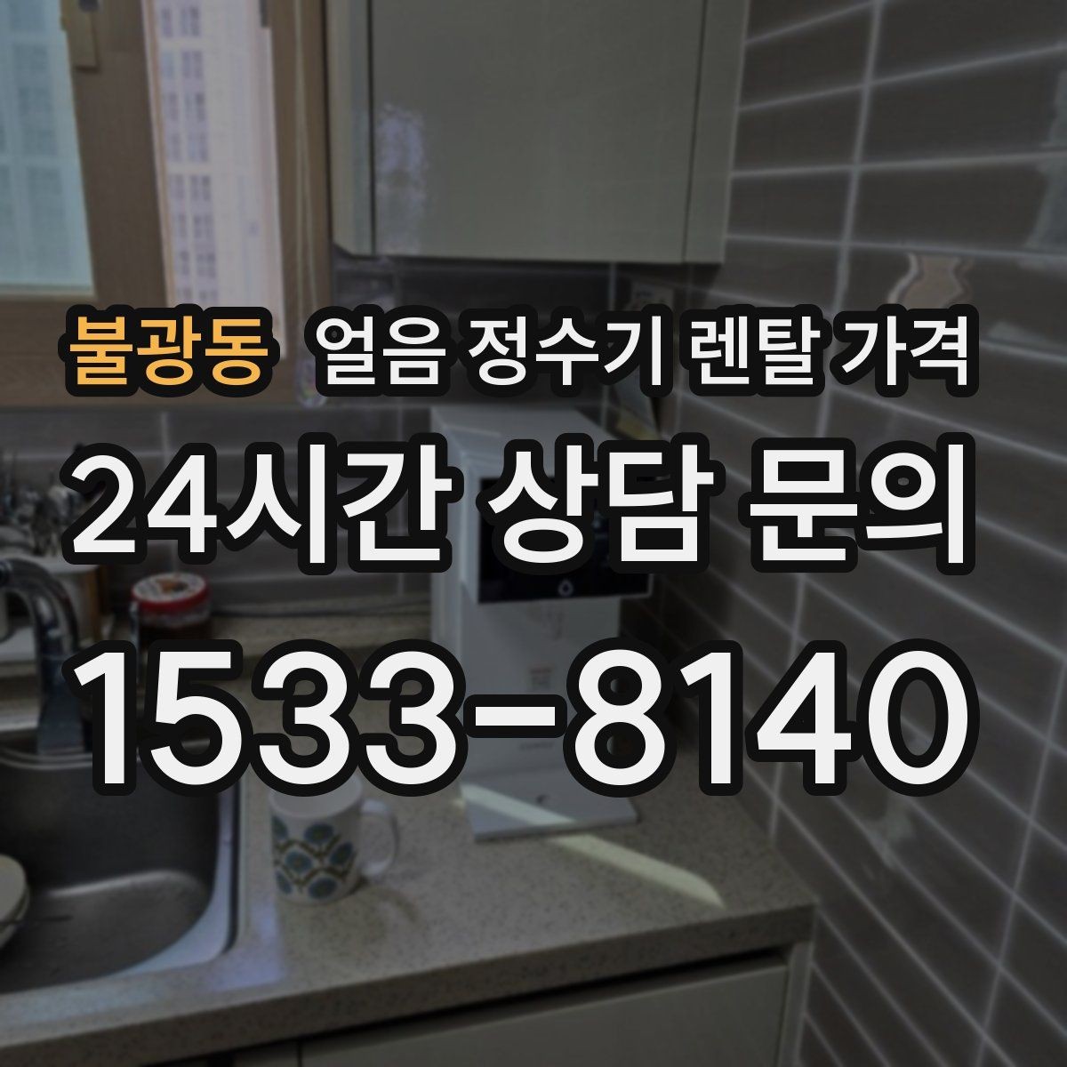 불광동 얼음 정수기 렌탈 가격 싱크대형과 스탠드형 차이