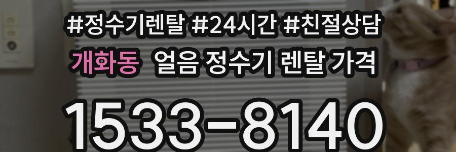 개화동 얼음 정수기 렌탈 가격