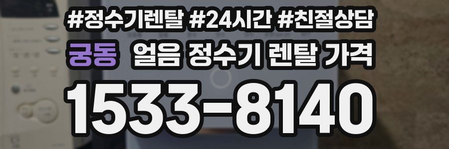 궁동 얼음 정수기 렌탈 가격