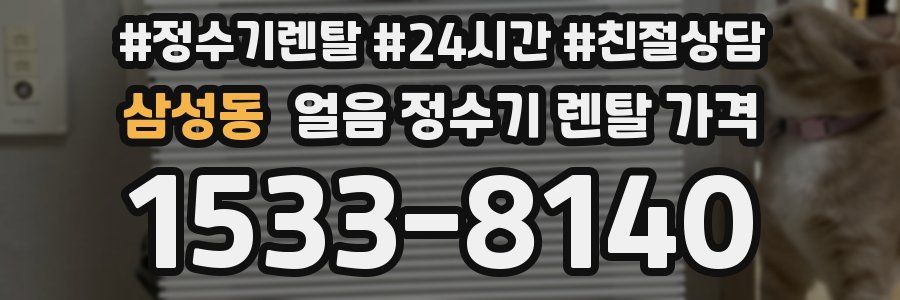 삼성동 얼음 정수기 렌탈 가격