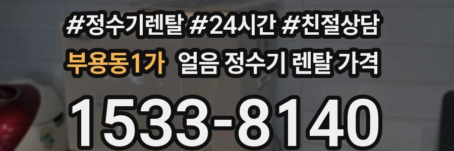 부용동1가 얼음 정수기 렌탈 가격
