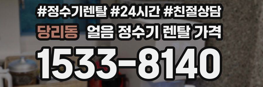 당리동 얼음 정수기 렌탈 가격