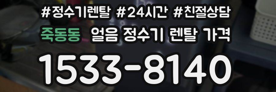 죽동동 얼음 정수기 렌탈 가격