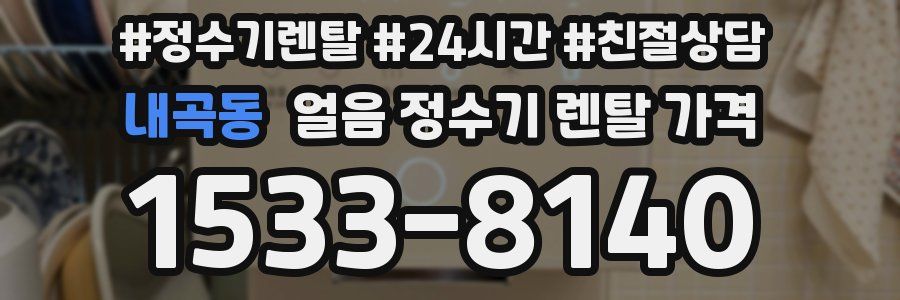 내곡동 얼음 정수기 렌탈 가격