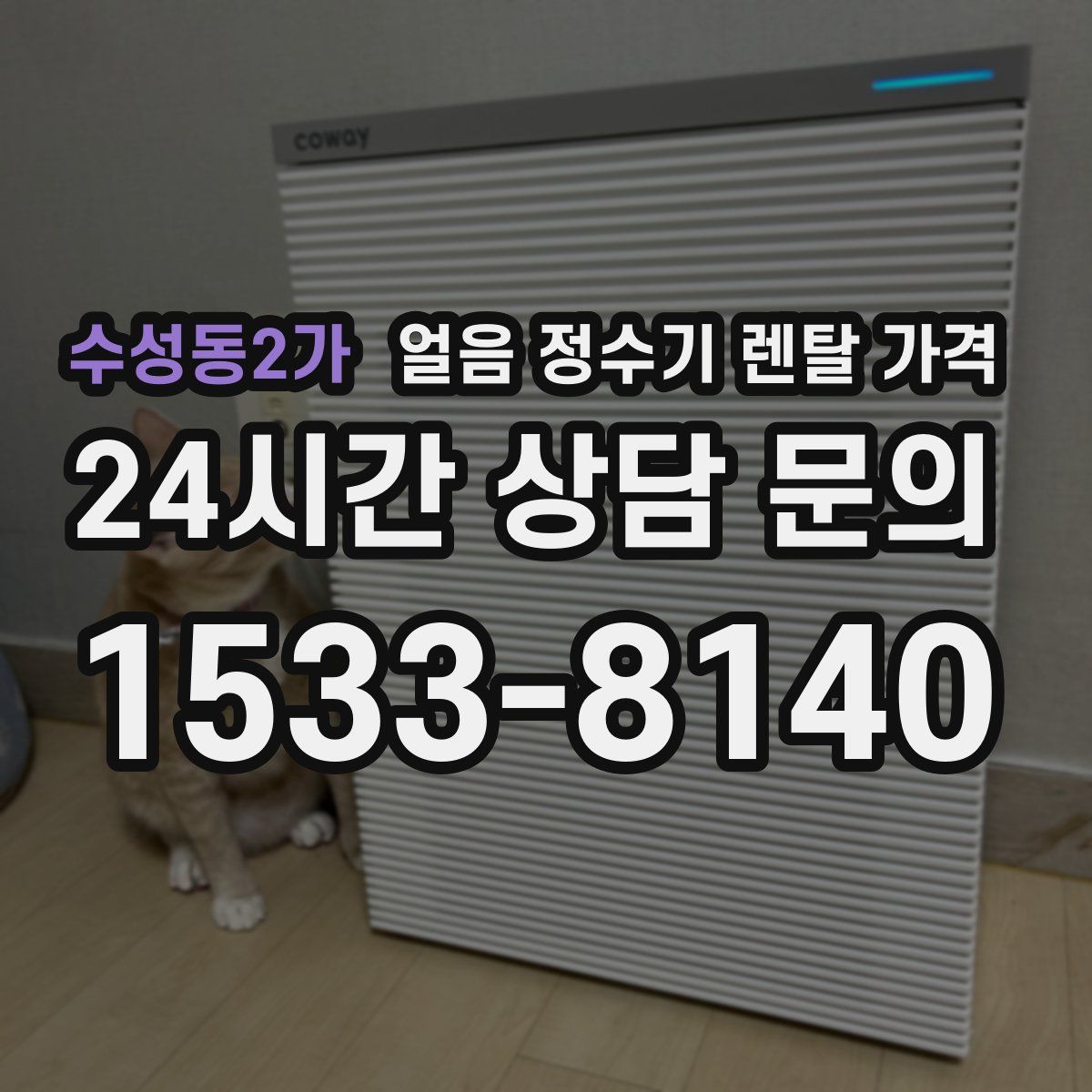 수성동2가 얼음 정수기 렌탈 가격