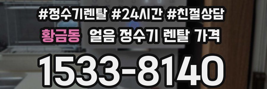 황금동 얼음 정수기 렌탈 가격