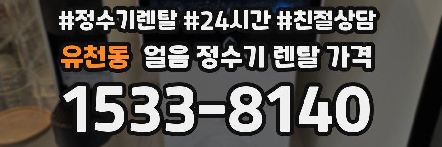 유천동 얼음 정수기 렌탈 가격