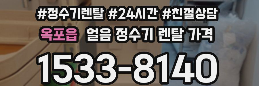 옥포읍 얼음 정수기 렌탈 가격