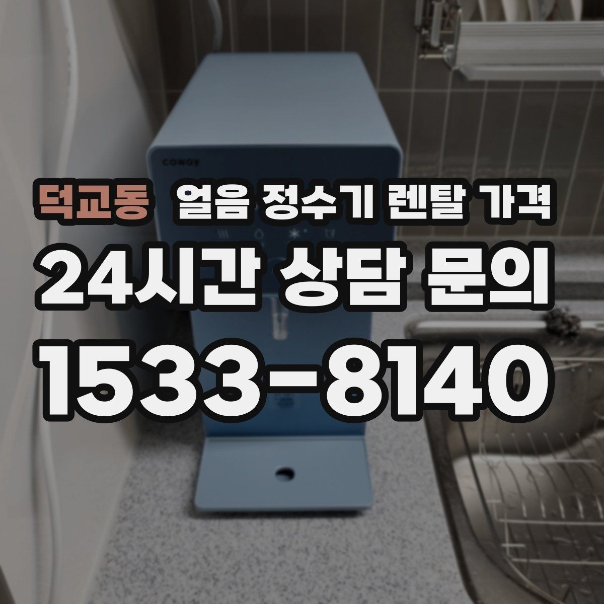 덕교동 얼음 정수기 렌탈 가격 관리 방식에 따라 달라지는 비용