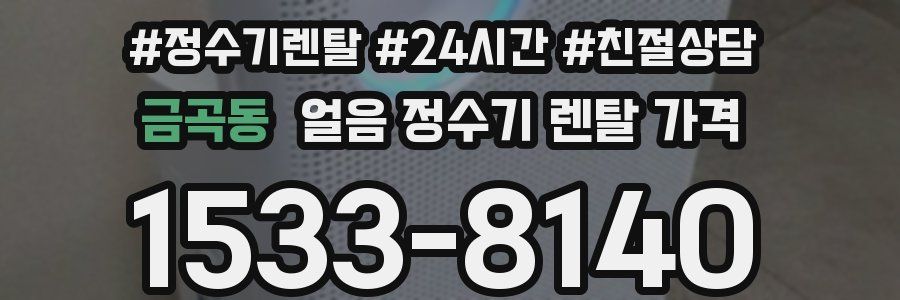 금곡동 얼음 정수기 렌탈 가격