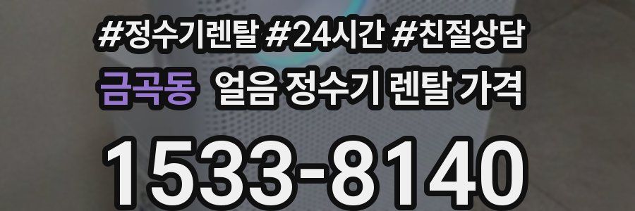 금곡동 얼음 정수기 렌탈 가격