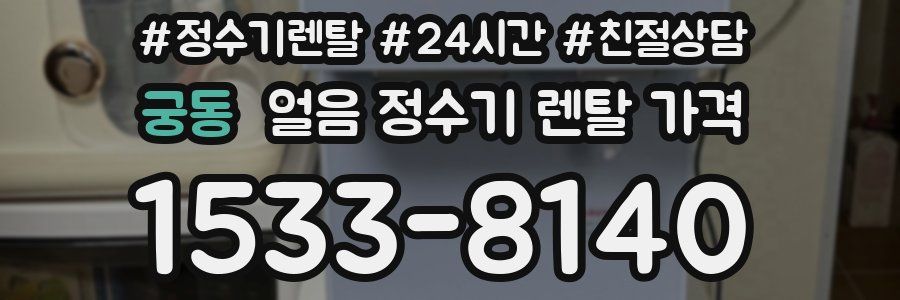 궁동 얼음 정수기 렌탈 가격