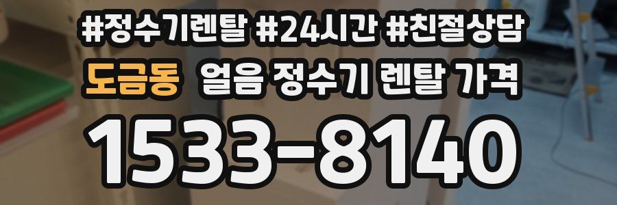 도금동 얼음 정수기 렌탈 가격