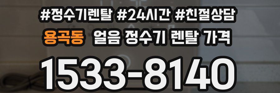 용곡동 얼음 정수기 렌탈 가격