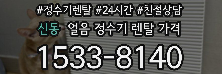 신동 얼음 정수기 렌탈 가격