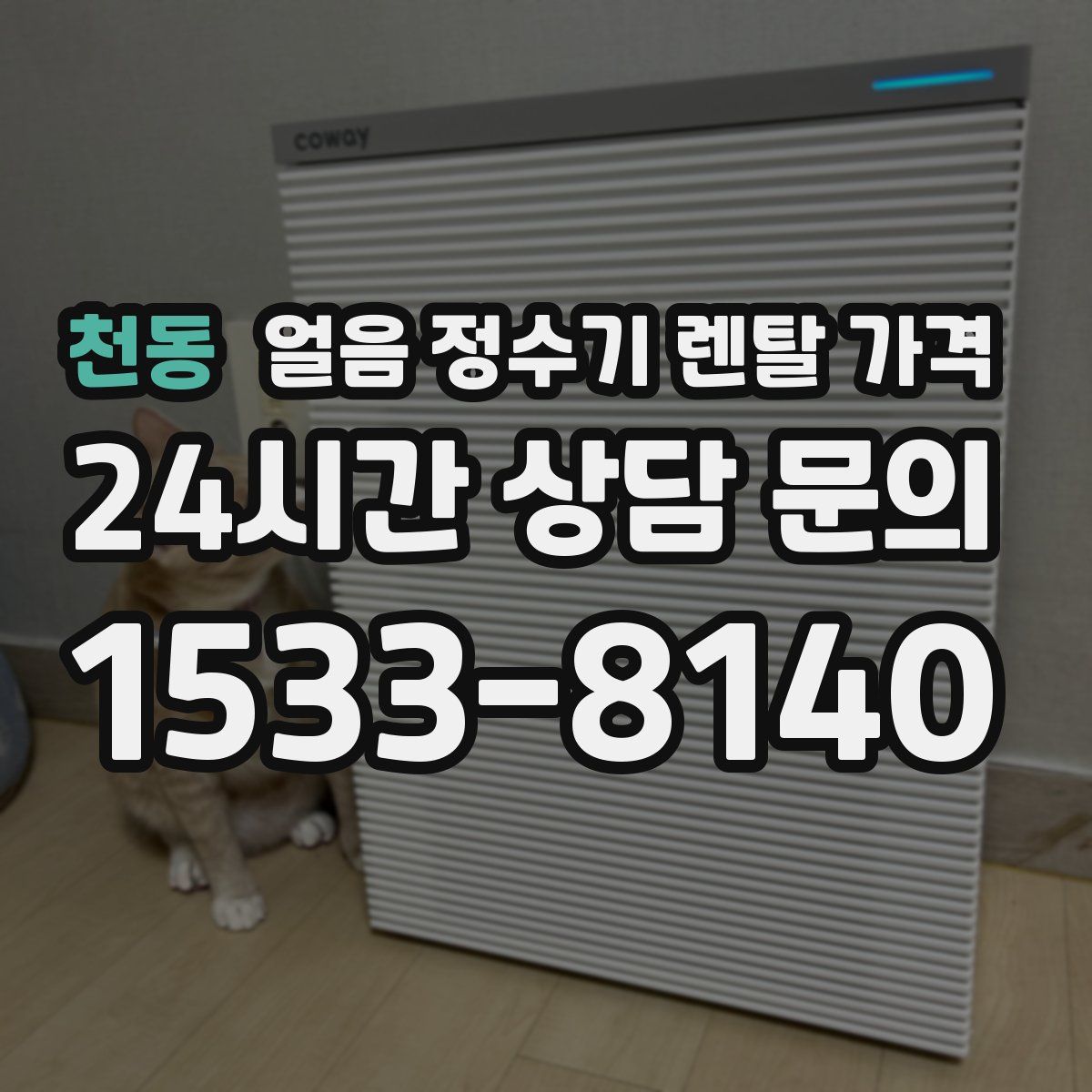 천동 얼음 정수기 렌탈 가격