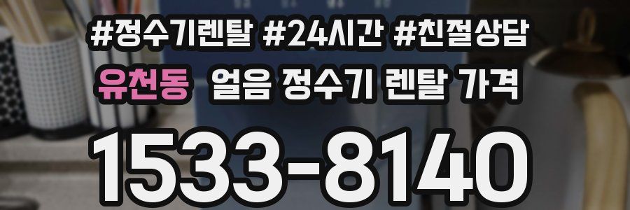 유천동 얼음 정수기 렌탈 가격