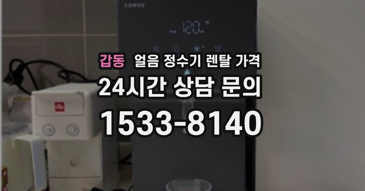 갑동 얼음 정수기 렌탈 가격
