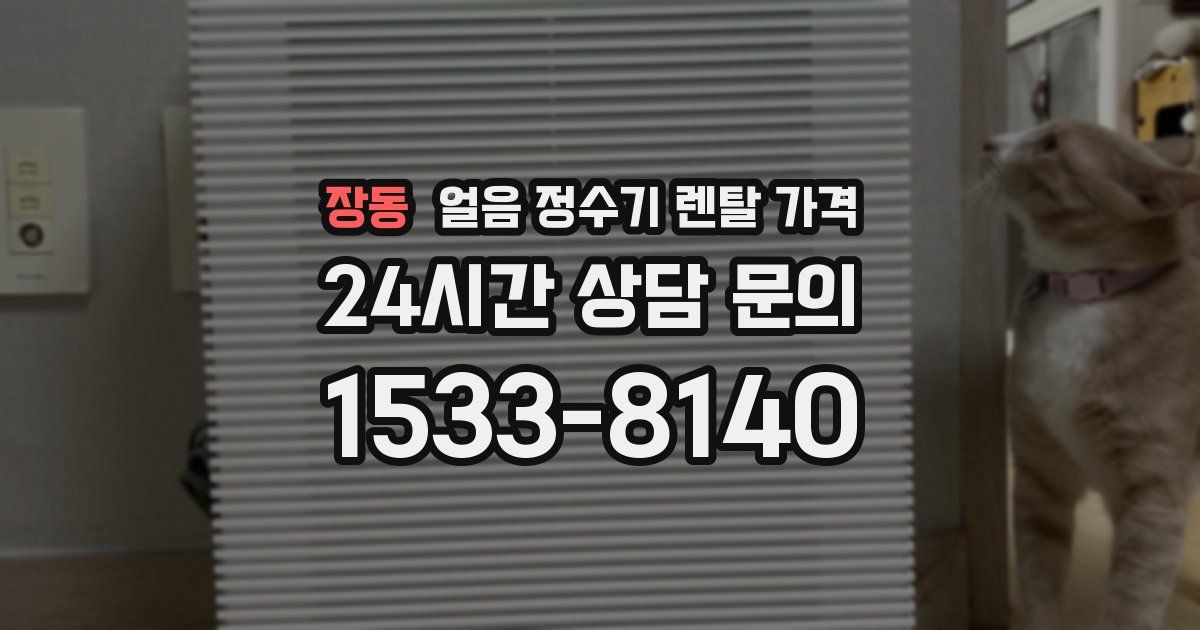 장동 얼음 정수기 렌탈 가격