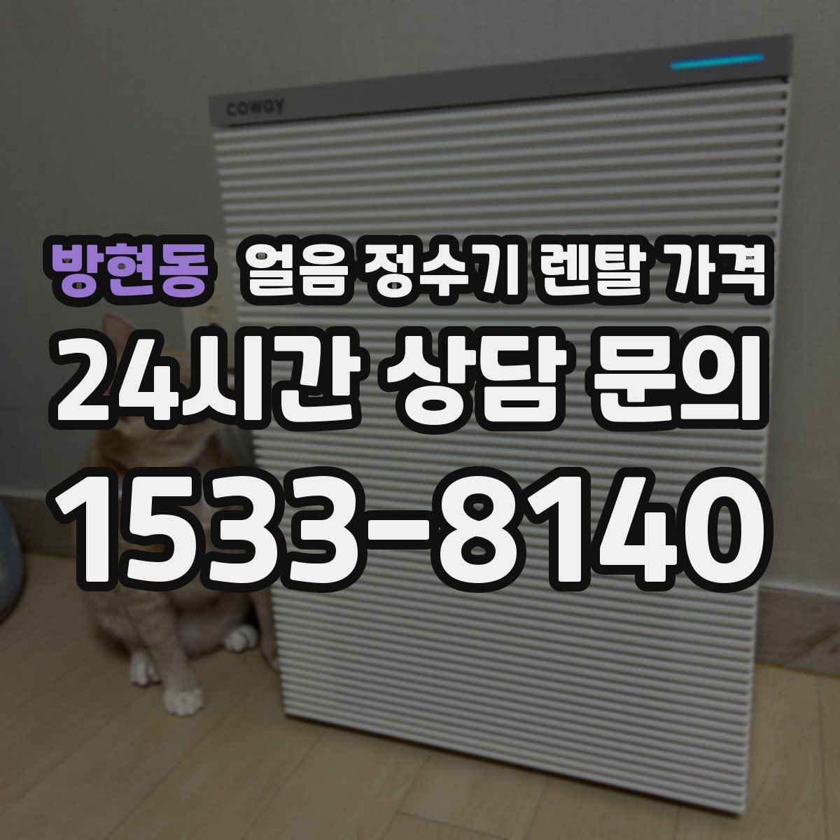 방현동 얼음 정수기 렌탈 가격