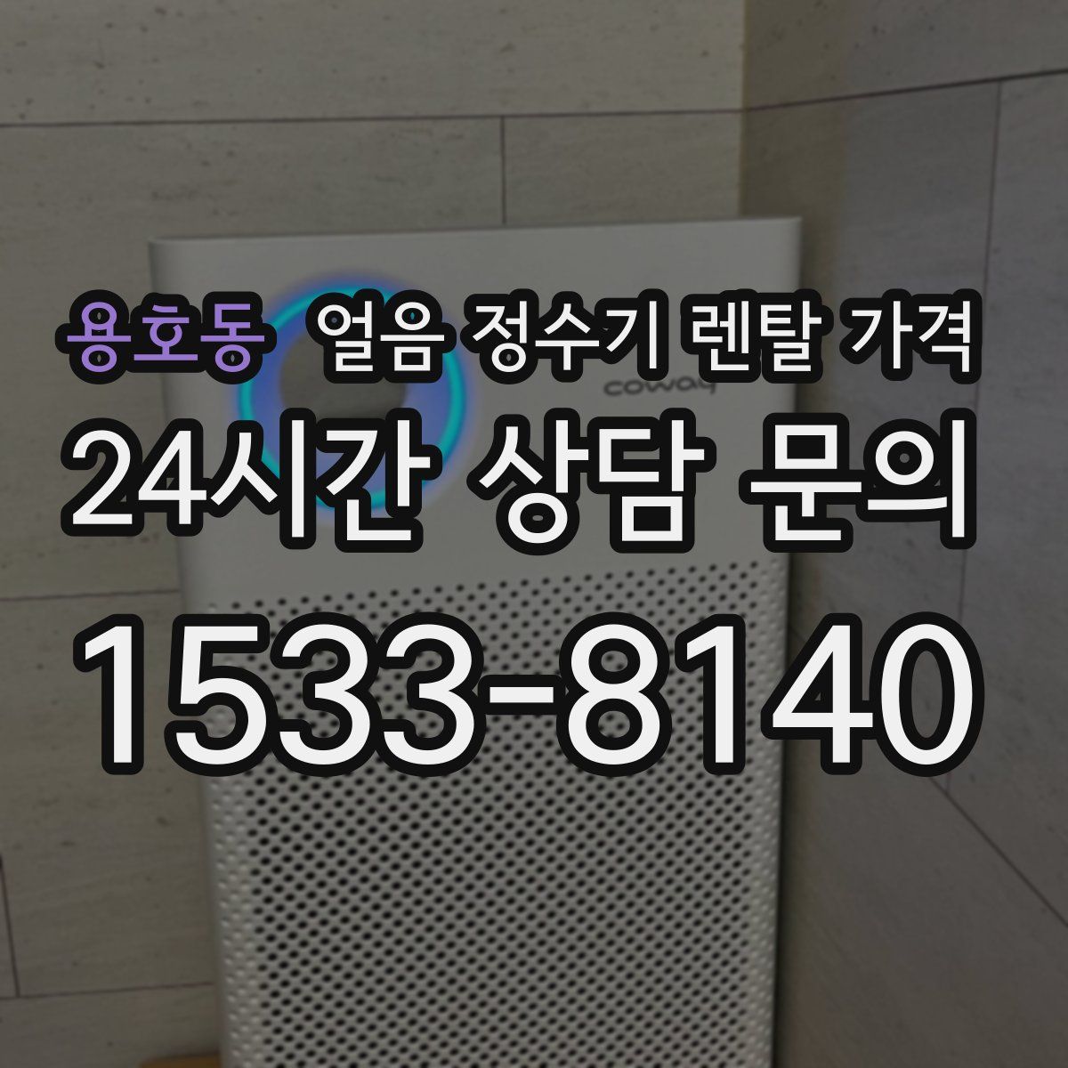 용호동 얼음 정수기 렌탈 가격