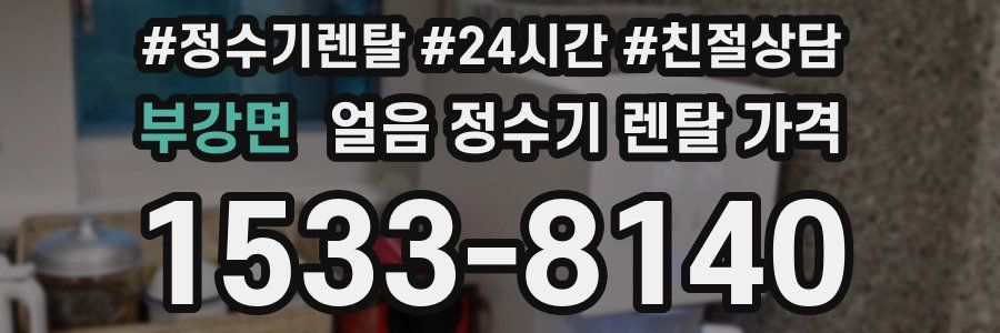 부강면 얼음 정수기 렌탈 가격