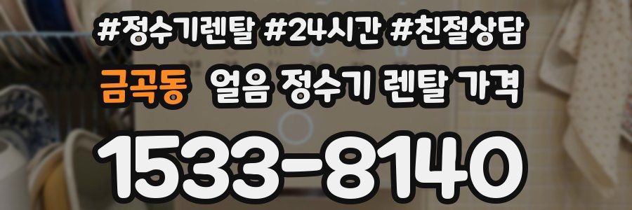 금곡동 얼음 정수기 렌탈 가격