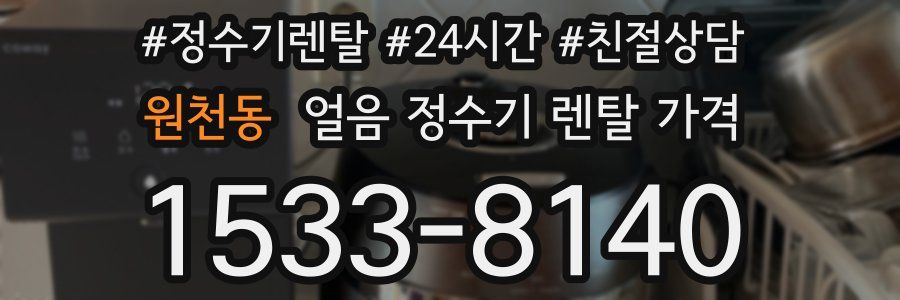 원천동 얼음 정수기 렌탈 가격