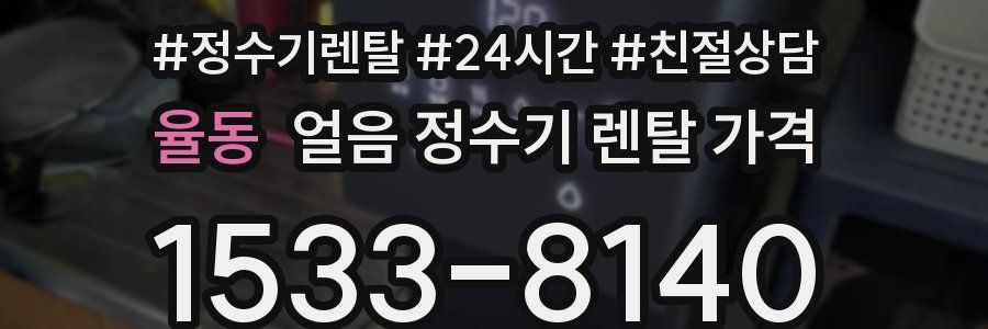 율동 얼음 정수기 렌탈 가격